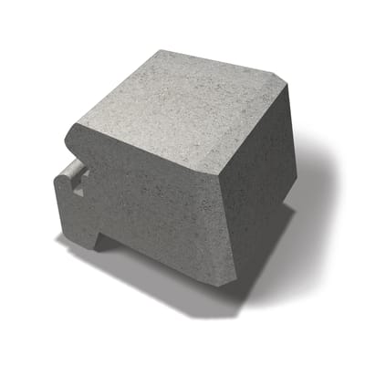 Miniblokk Kurveblokk Grå