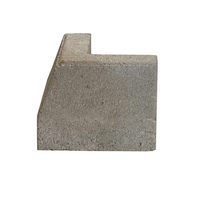 Hagekantstein Grå 90° Utvendig Hjørne (A)