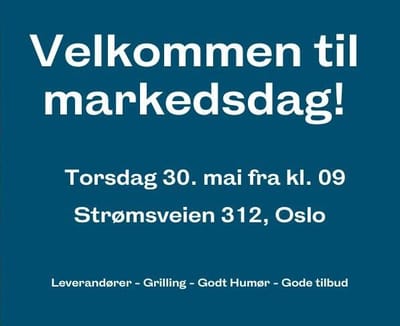 Velkommen til markedsdag!