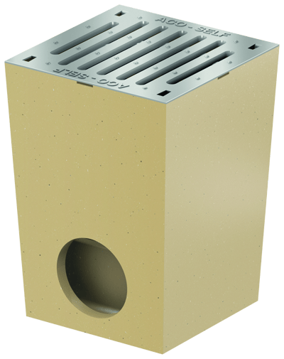 ACO Euroline Punktavløp m/Galvanisert Rist