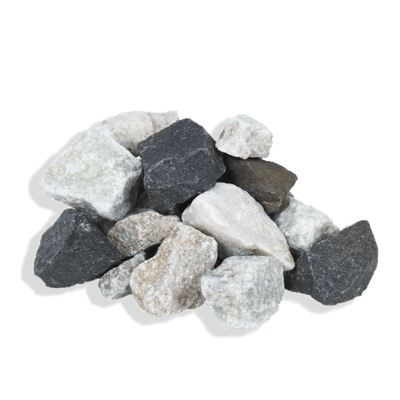 Dekorstein Knust Granitt Grafitt/Hvit 16/32 mm 800 kg