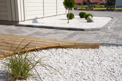 Dekorstein Knust Marmor Hvit 8/12 mm 800 kg