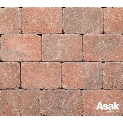 Herregårdstein Rødmix 6 cm