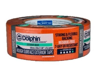 Lerretstape Oransje, for mur og betong 48mm x 50 m