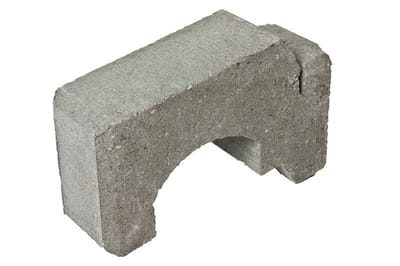 Ministøttemur Grå Halvstein