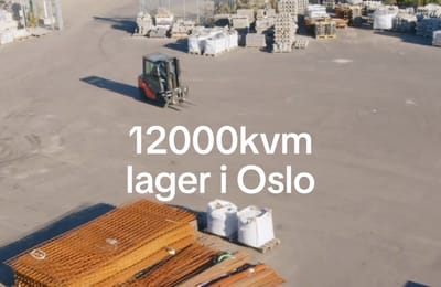 Visste du at vi har hele 12000kvm lager i Oslo? 