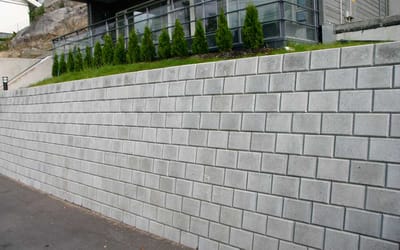 Ministøttemur Grå Helstein