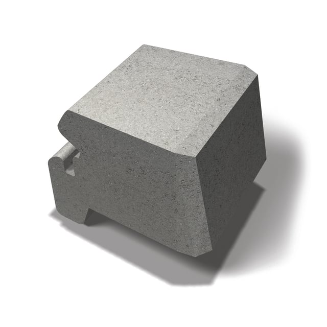 Miniblokk Kurveblokk Grå