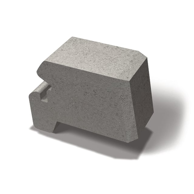 Miniblokk Halvblokk Grå