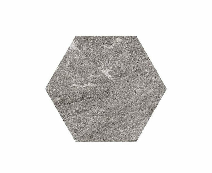 Heksagon Keramisk Helle Gråmix
