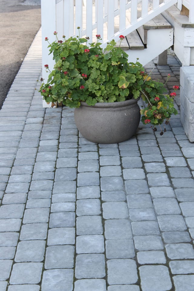 Allé Belegningsstein Gråmix 6 cm